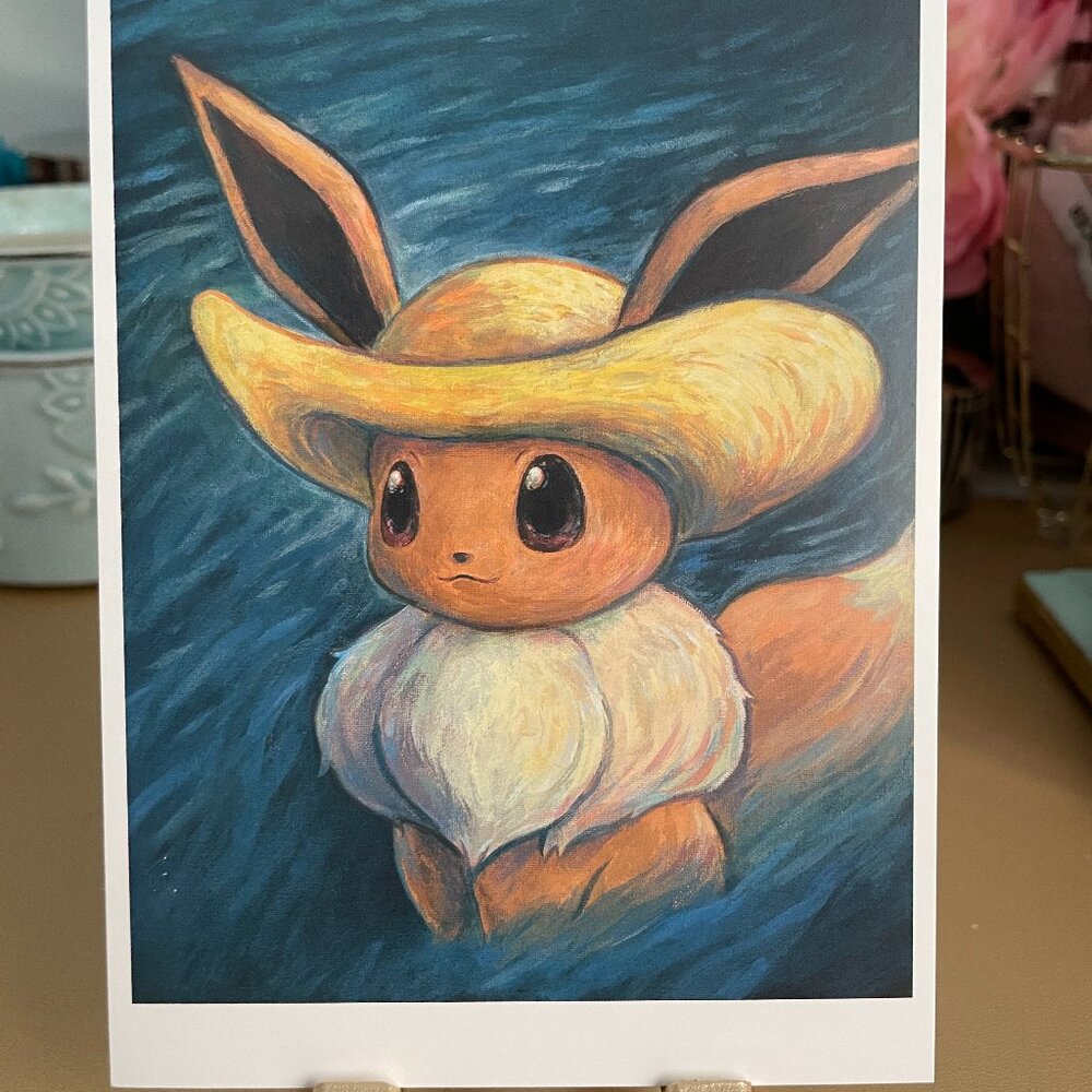 Pokémon X Van Gogh Museum - Eevee Postcard